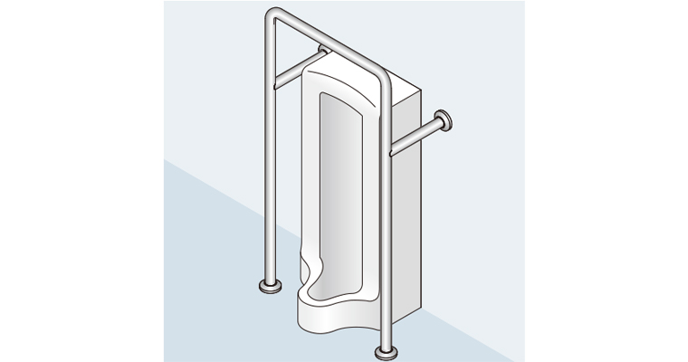 発送まで約14日程 バリアフリー手摺 和式トイレ用標準取付タイプ（B・D・G） SK-102SN