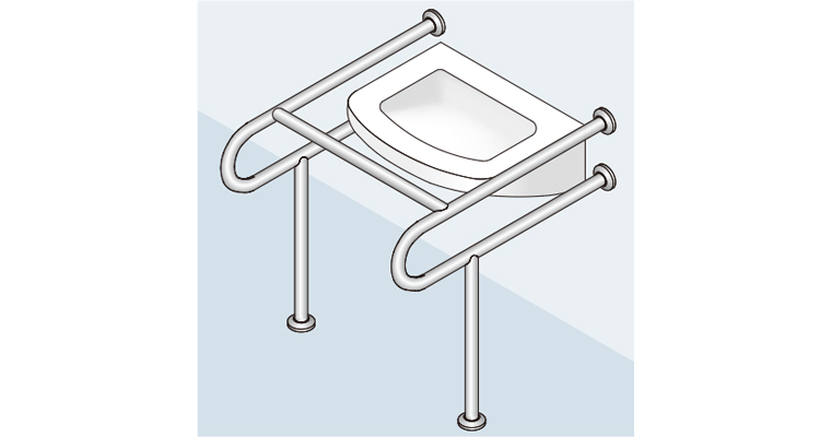 バリアフリー手摺（洗面・手洗器・浴室手摺）SK-261S | 神栄ホーム