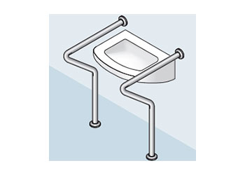 バリアフリー手摺（洗面・手洗器・浴室手摺）