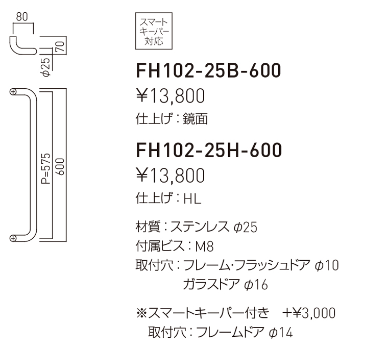 お買い得 神栄ホームクリエイト ﾄﾞｱﾊﾝﾄﾞﾙ 竹集成材 鏡面 ブラウン 700mm FHBS1205M-25BR- 組 
