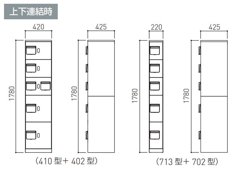 休日限定 りん りん神栄ホームクリエイト 集合住宅用 宅配ボックス SK-CBX-701-WC ダイヤル錠式 防滴型 下段用 スリムタイプ 