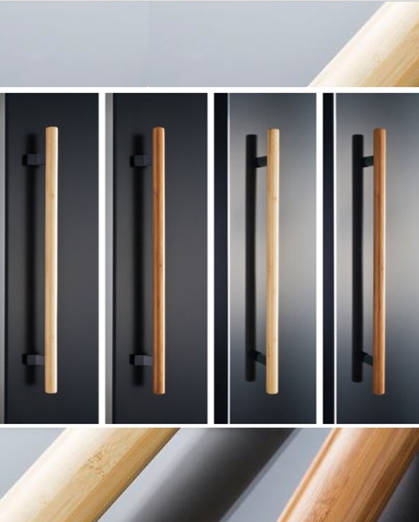 “竹独特の風合いを特徴としたBamboo Material(竹集成材)ドアハンドル